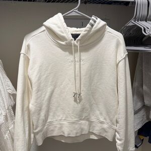 IVY PARK Adidas Cream Crop Hoodie - SMALL